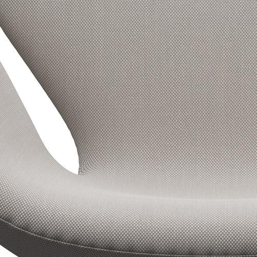 Fritz Hansen Swan Lounge, czarny lakier/Steelcut Trio White & Grey