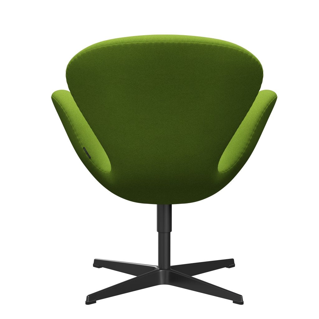 Fritz Hansen Swan Lounge Chair, Black Lacquered/Tonus Lime