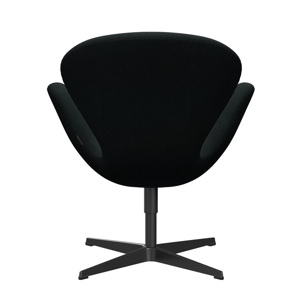 Fritz Hansen Swan Lounge Chair, Black Lacquered/Tonus Black