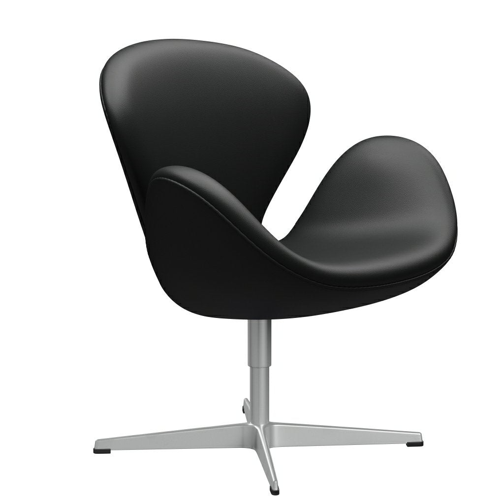 FRITZ HANSEN SWAN SALOUNGE, Srebrny Gray/Aura Black