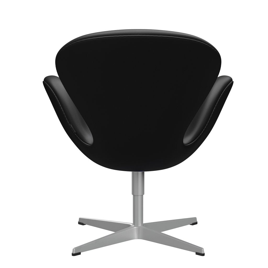 Fritz Hansen Swan Lounge Chair, Silver Grey/Aura Black