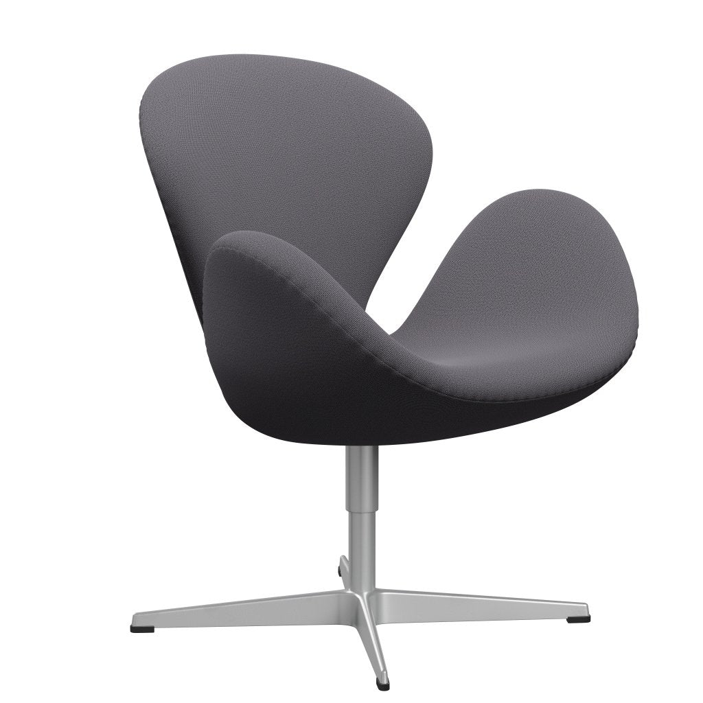 Fritz Hansen Swan Lounge Chair, Silver Grey/Capture Dark Grey