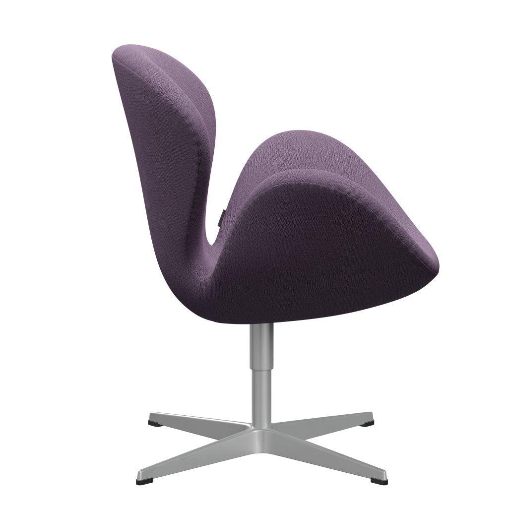 FRITZ HANSEN SWAN SALOUNGE, Srebrny Gray/Capture Light Violet