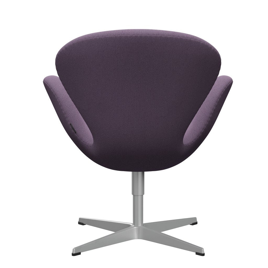 Fritz Hansen Swan Lounge Chair, Silver Grey/Capture Light Violet