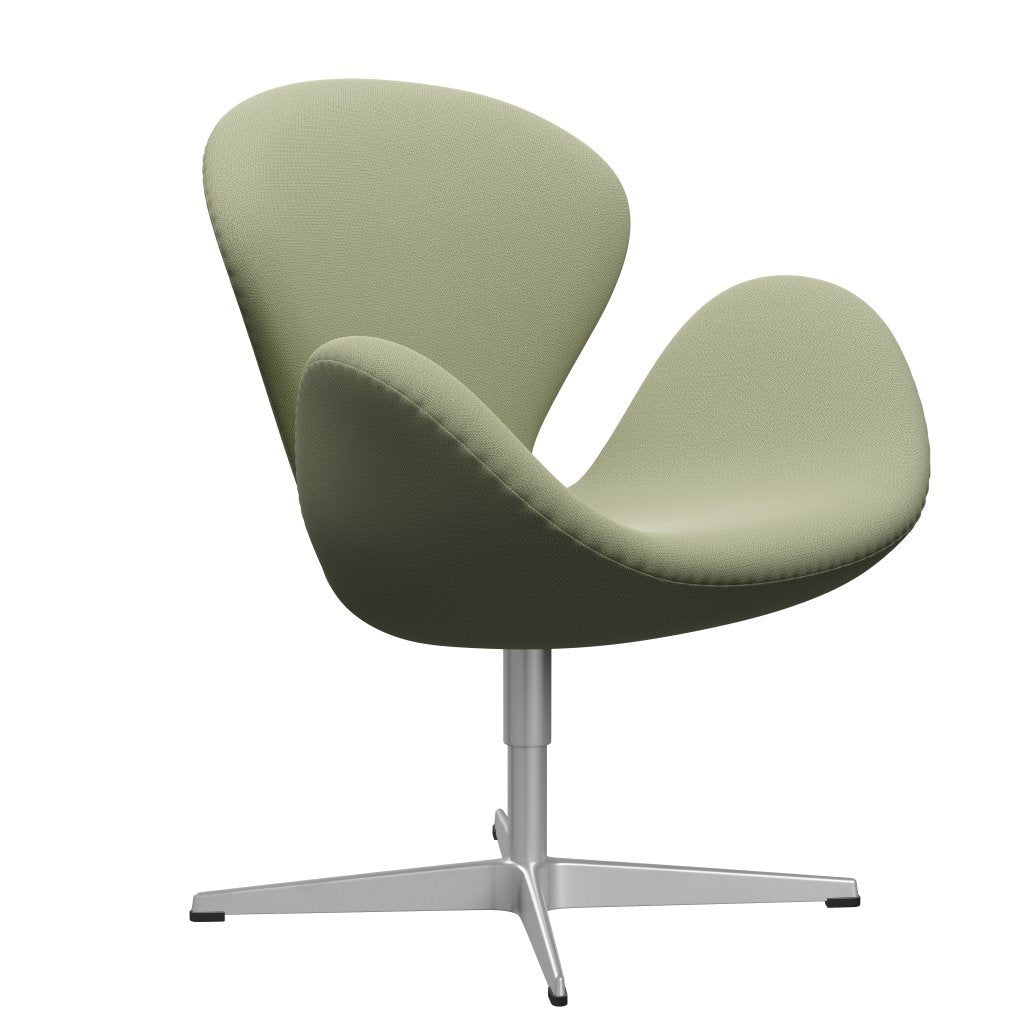 FRITZ HANSEN SWAN SALOUNGE, Srebrny szary/Capture Delikatne zielone