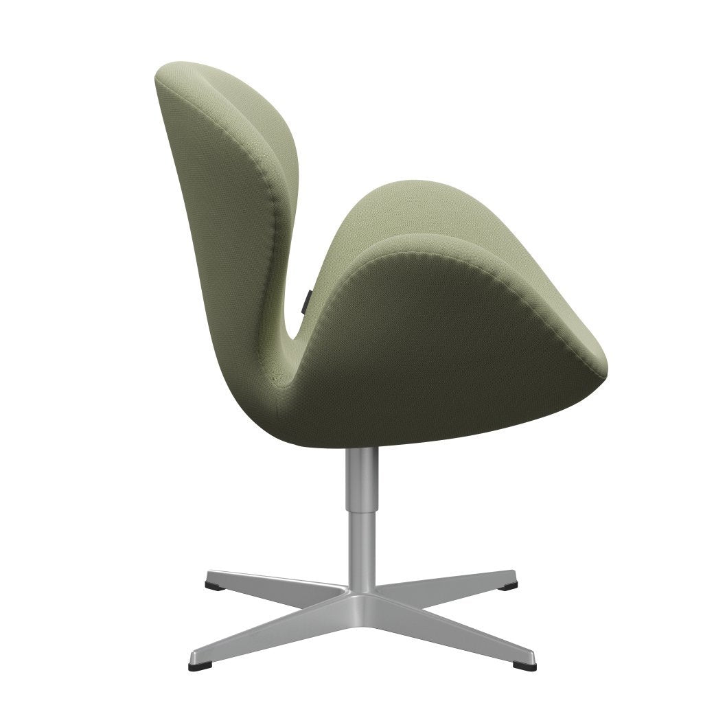 FRITZ HANSEN SWAN SALOUNGE, Srebrny szary/Capture Delikatne zielone