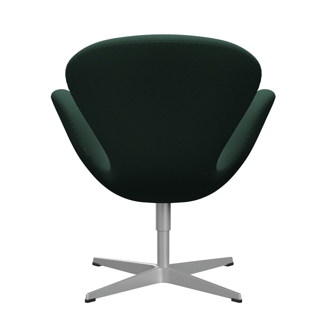 FRITZ HANSEN SWAN SALOUNGE, Srebrny Gray/Christianshavn Dark Green univers