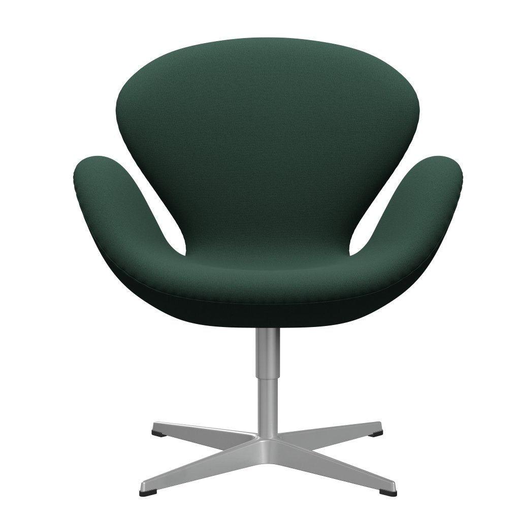 FRITZ HANSEN SWAN SALOUNGE, Srebrny Gray/Christianshavn Dark Green univers