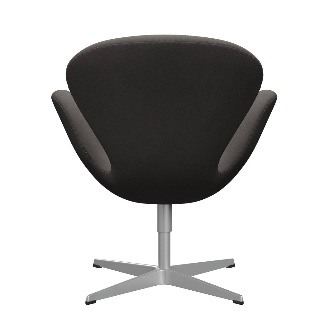 Fritz Hansen Swan Lounge Chair, Silver Grey/Comfort Dark Grey (60008)