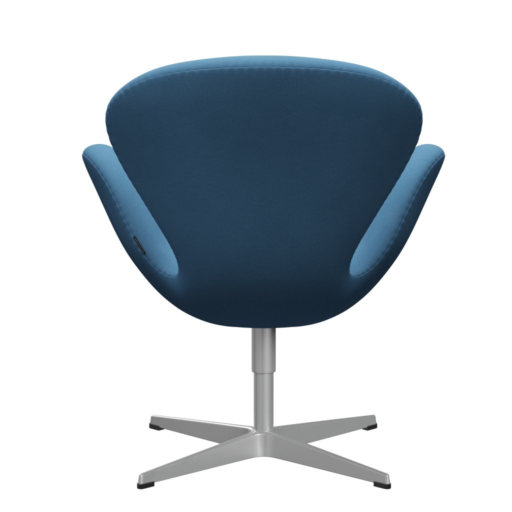 Fritz Hansen Swan Lounge Chair, Silver Grey/Comfort Light Blue (01124)