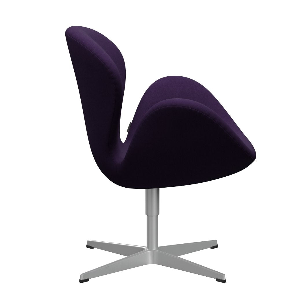 FRITZ HANSEN SWAN SALOUNGE, srebrny szary/komfort fiolet ciemny