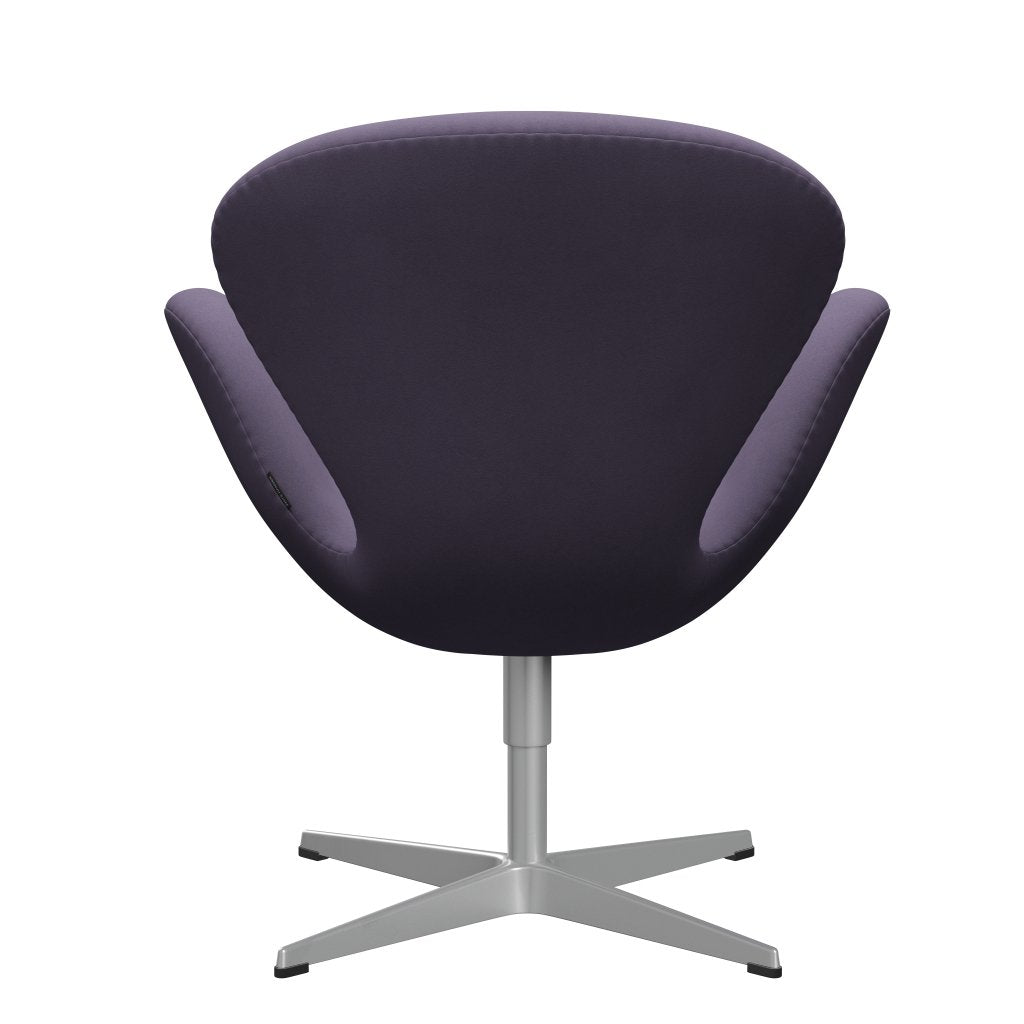 Fritz Hansen Swan Lounge Chair, Silver Grey/Comfort Violet