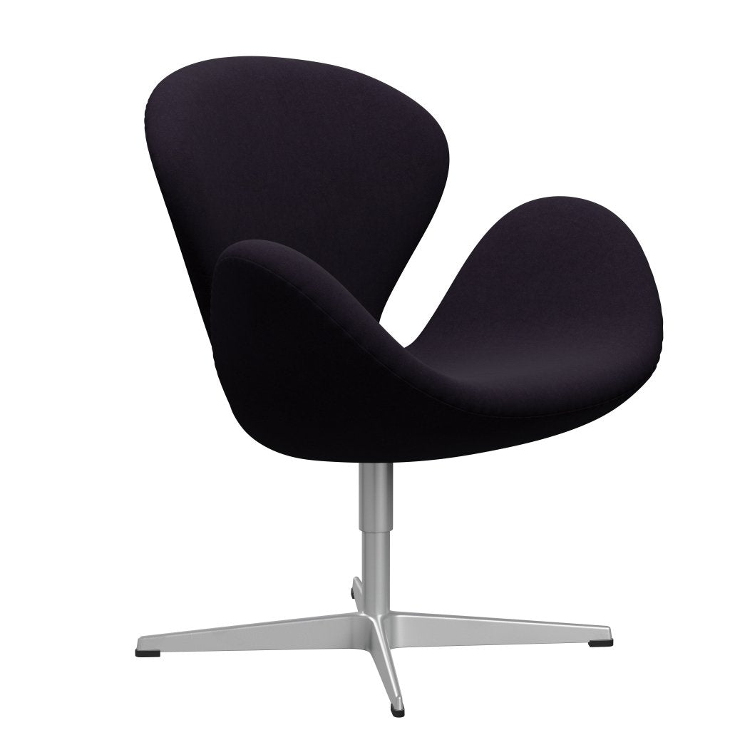 FRITZ HANSEN SWAN SALOUNGE, srebrny szary/komfort fioletowy czerwony