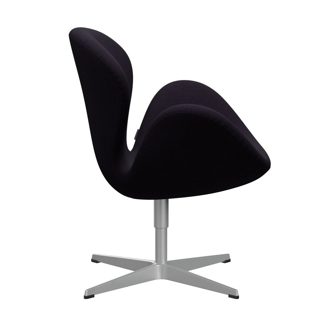 FRITZ HANSEN SWAN SALOUNGE, srebrny szary/komfort fioletowy czerwony