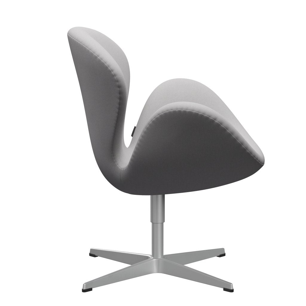 Fritz Hansen Swan Lounge Chair, Silver Grey/Comfort White/Grey