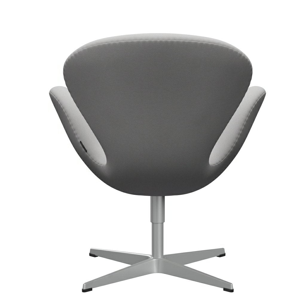 Fritz Hansen Swan Lounge Chair, Silver Grey/Comfort White/Grey