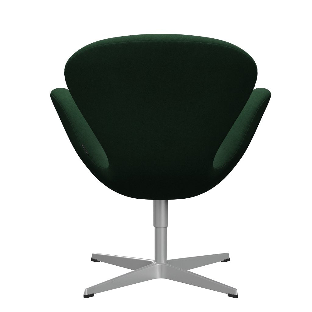 Fritz Hansen Swan Lounge, srebrny szary/Divina Dark Green (876)