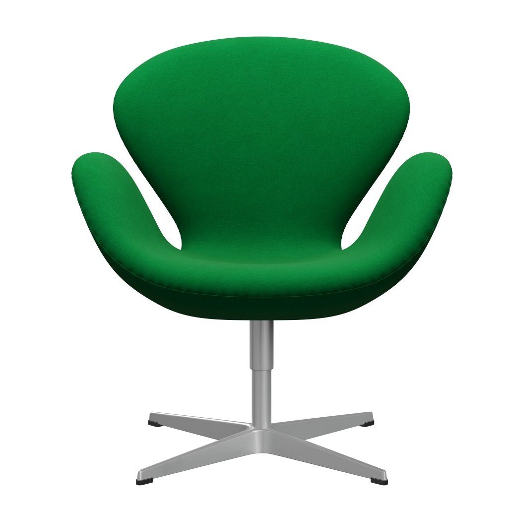 FRITZ HANSEN SWAN SALOUNGE, Srebrny Grey/Divina Grass Green