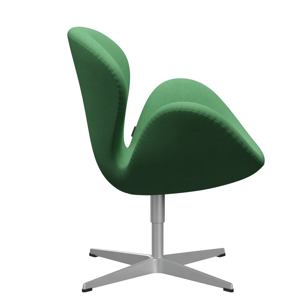 Fritz Hansen Swan Lounge, srebrny szary/divina Green