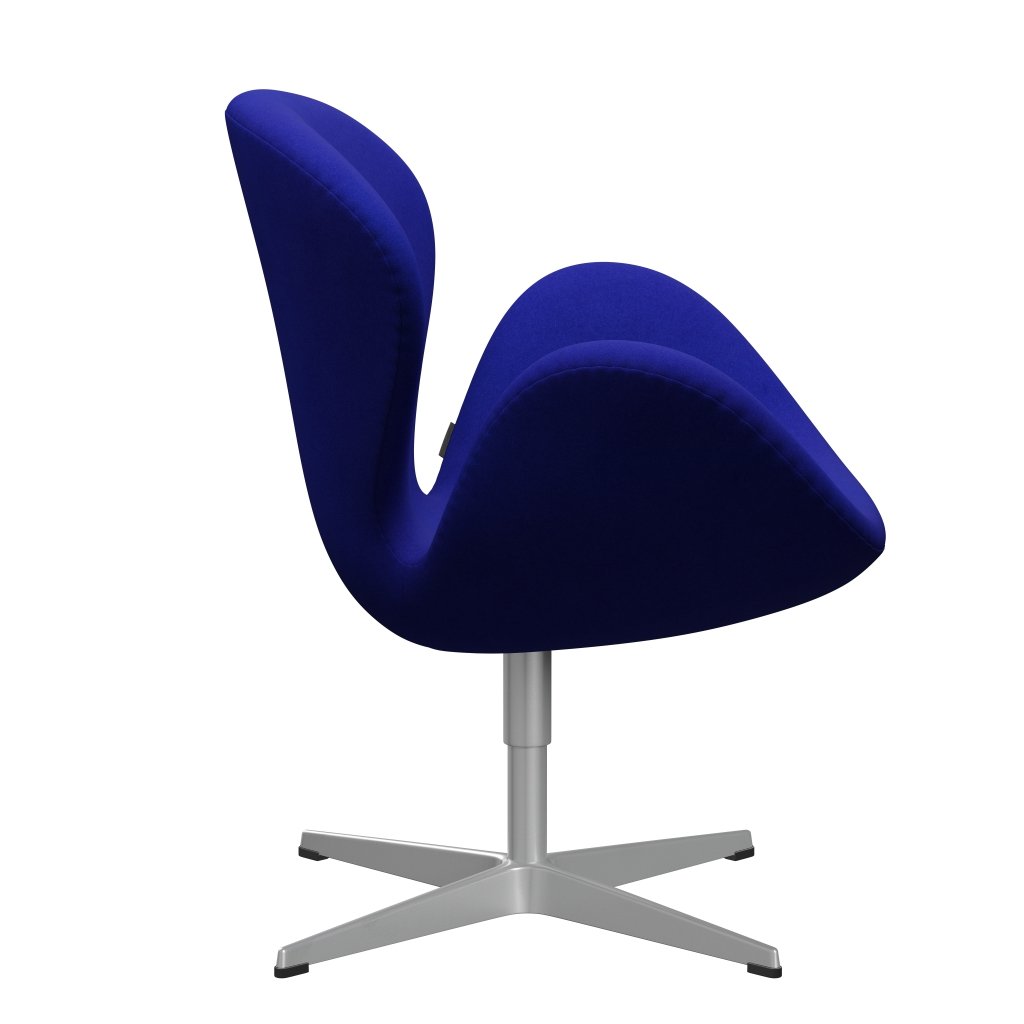 Fritz Hansen Swan Lounge, srebrny szary/divina Coral Blue