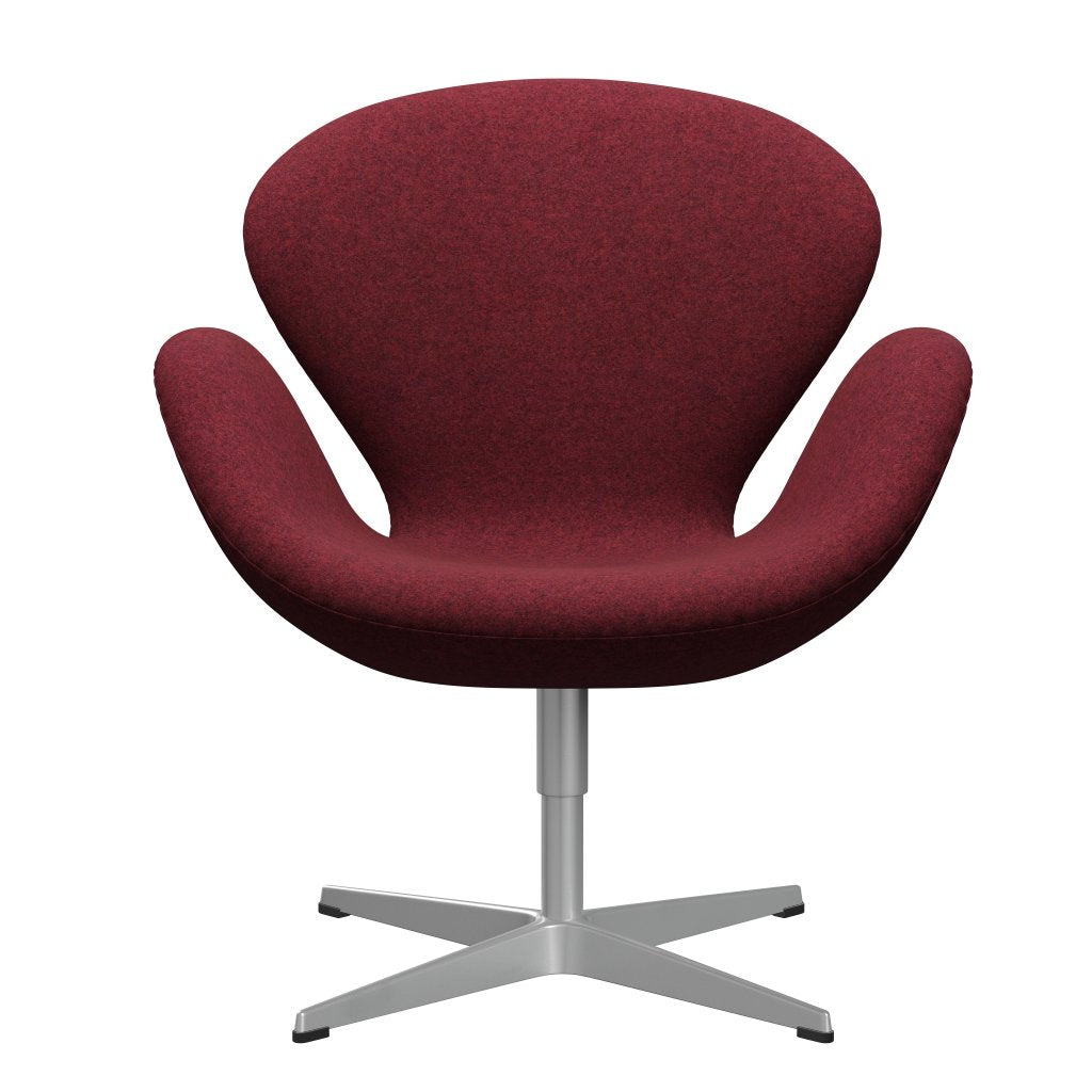 FRITZ HANSEN SWAN SALOUNGE, Srebrny Gray/Divina MD Raspberry