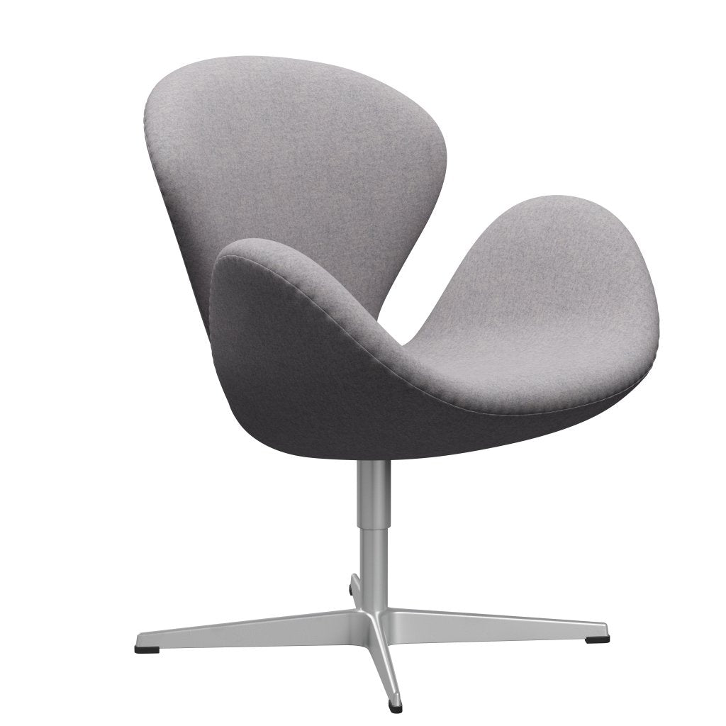 FRITZ HANSEN SWAN SALOUNGE, Srebrny Grey/Divina MD Cool jasnoszary