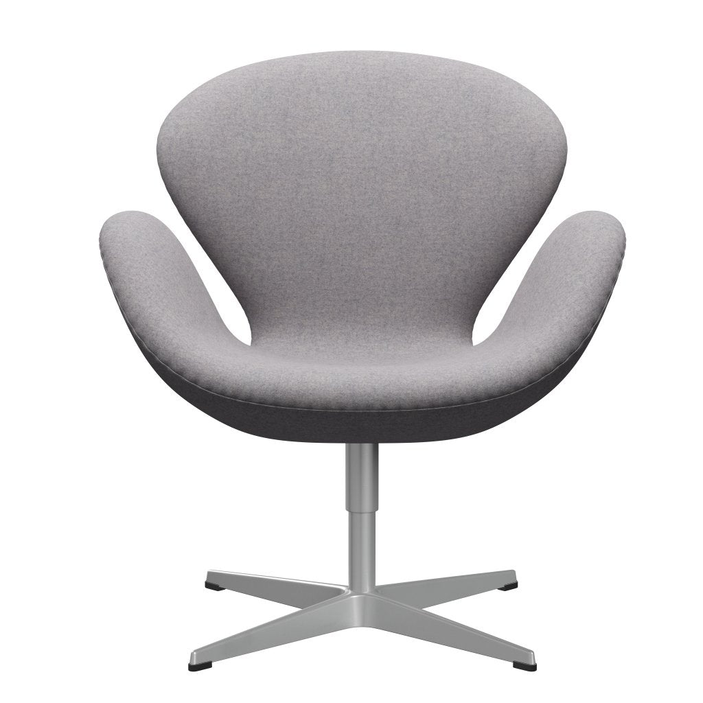 FRITZ HANSEN SWAN SALOUNGE, Srebrny Grey/Divina MD Cool jasnoszary