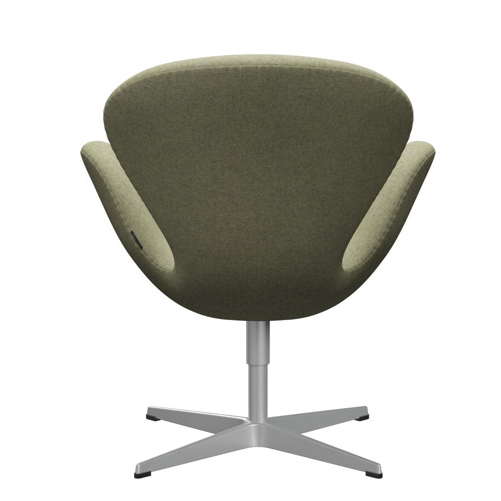 FRITZ HANSEN SWAN SALOUNGE, Srebrny Gray/Divina MD Delikatna zielona