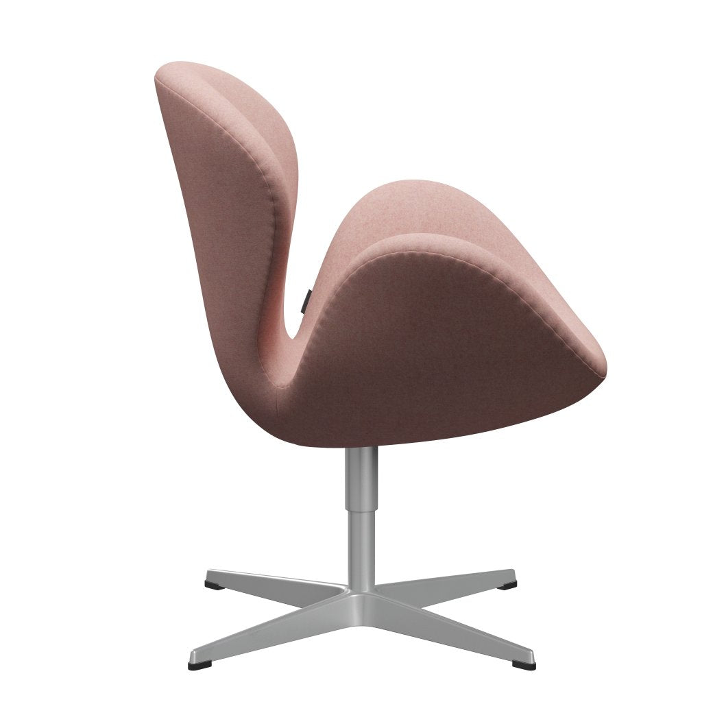 Fritz Hansen Swan Lounge Chair, Silver Grey/Divina Md Soft Pink