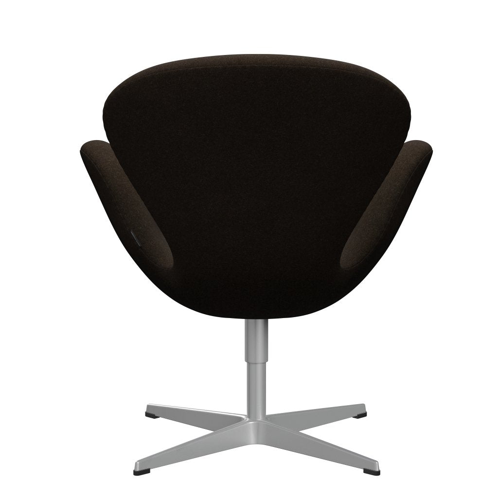 FRITZ HANSEN SWAN SALOUNGE, Srebrny Gray/Divina Melange Dark Brown