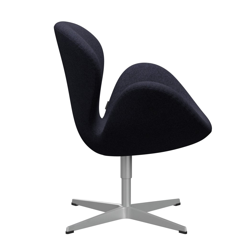 FRITZ HANSEN SWAN SALOUNGE, Srebrny Gray/Divina Melange Grey/Purple