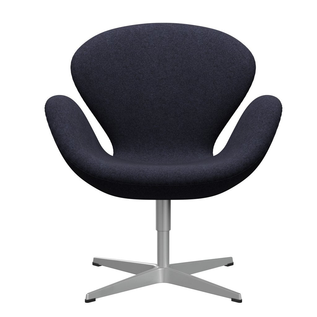 FRITZ HANSEN SWAN SALOUNGE, Srebrny Gray/Divina Melange Grey/Purple