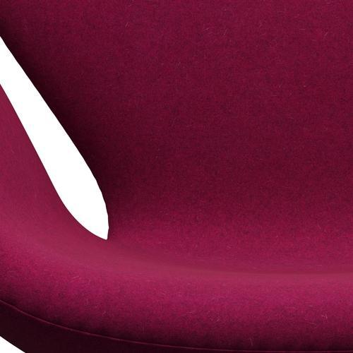 FRITZ HANSEN SWAN SALOUGE, Srebrna szare/divina Melange Pink Lipstick