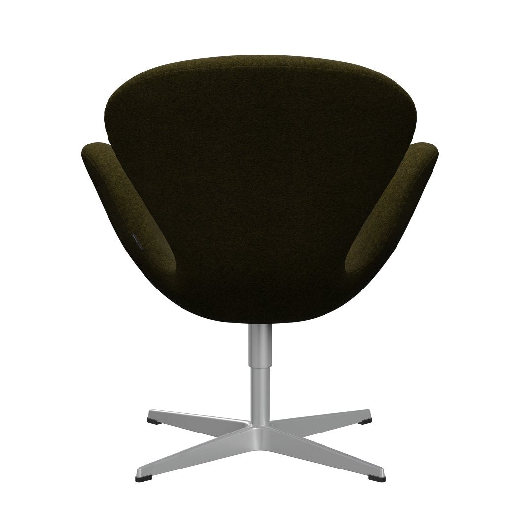 FRITZ HANSEN SWAN SALOUNGE, Srebrny Gray/Divina Melange Olive Dark