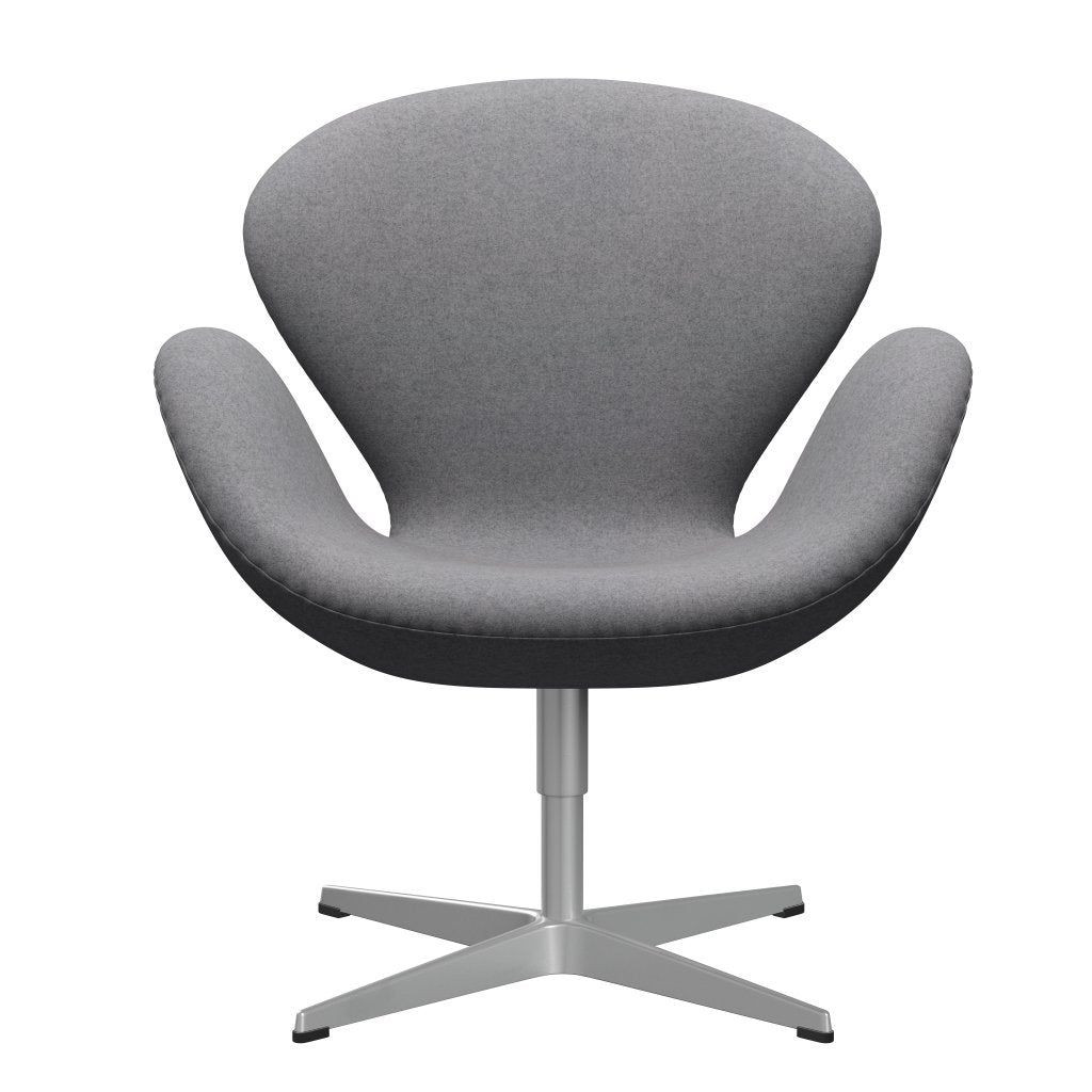 FRITZ HANSEN SWAN SALOUNGE, Srebrny Grey/Divina Melange Stone Grey