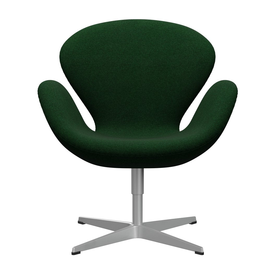 FRITZ HANSEN SWAN SALOUNGE, Srebrny Grey/Divina Melange Forest Green