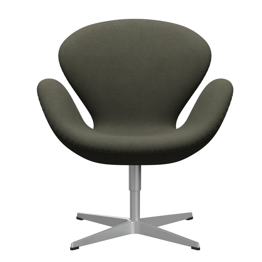 FRITZ HANSEN SWAN SALOUNGE, Srebrny Grey/Divina Military Green