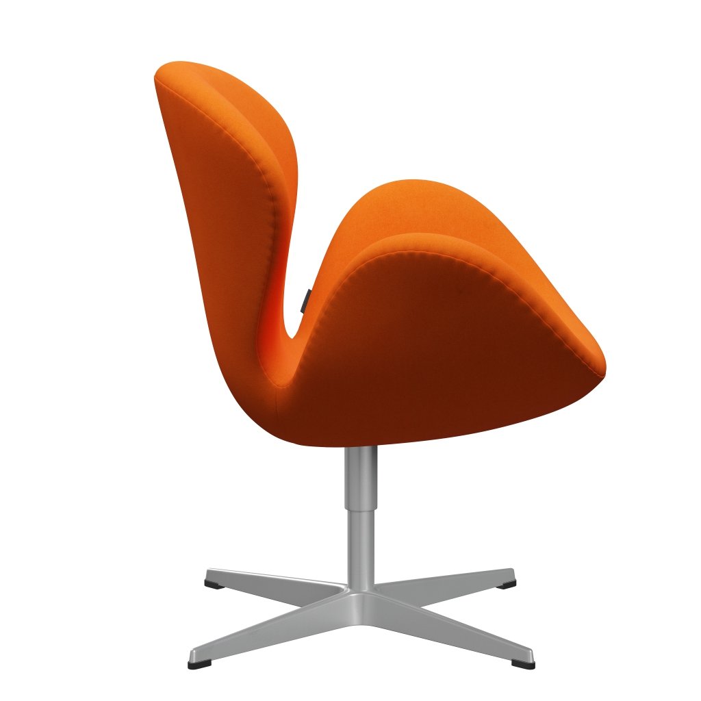 Fritz Hansen Swan Lounge, srebrny szary/Divina Pastello Orange