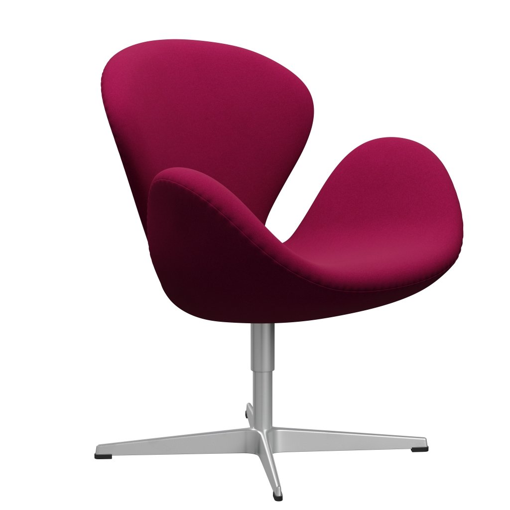 Fritz Hansen Swan Lounge, srebrny szary/divina Pink Dark