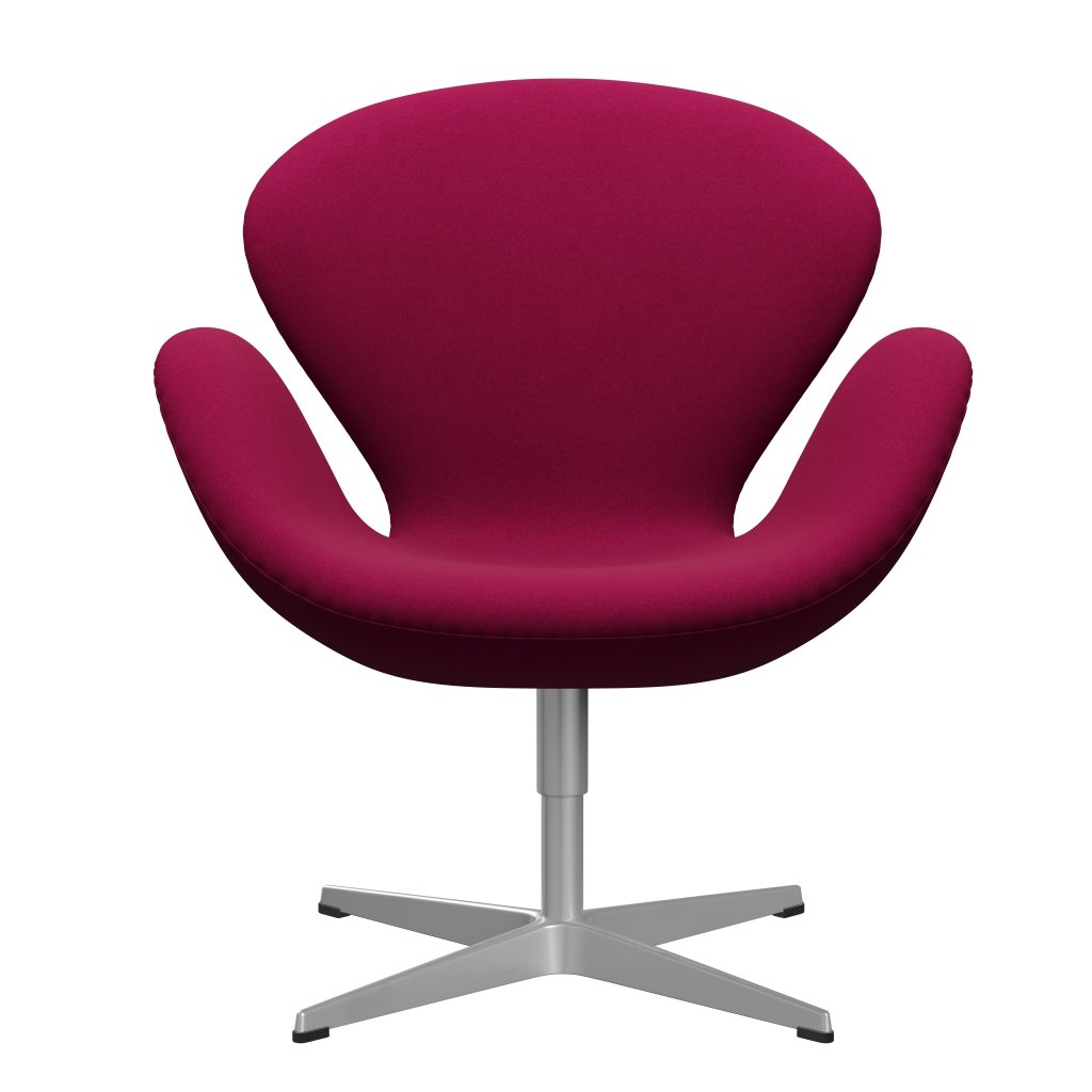 Fritz Hansen Swan Lounge Chair, Silver Grey/Divina Pink Dark