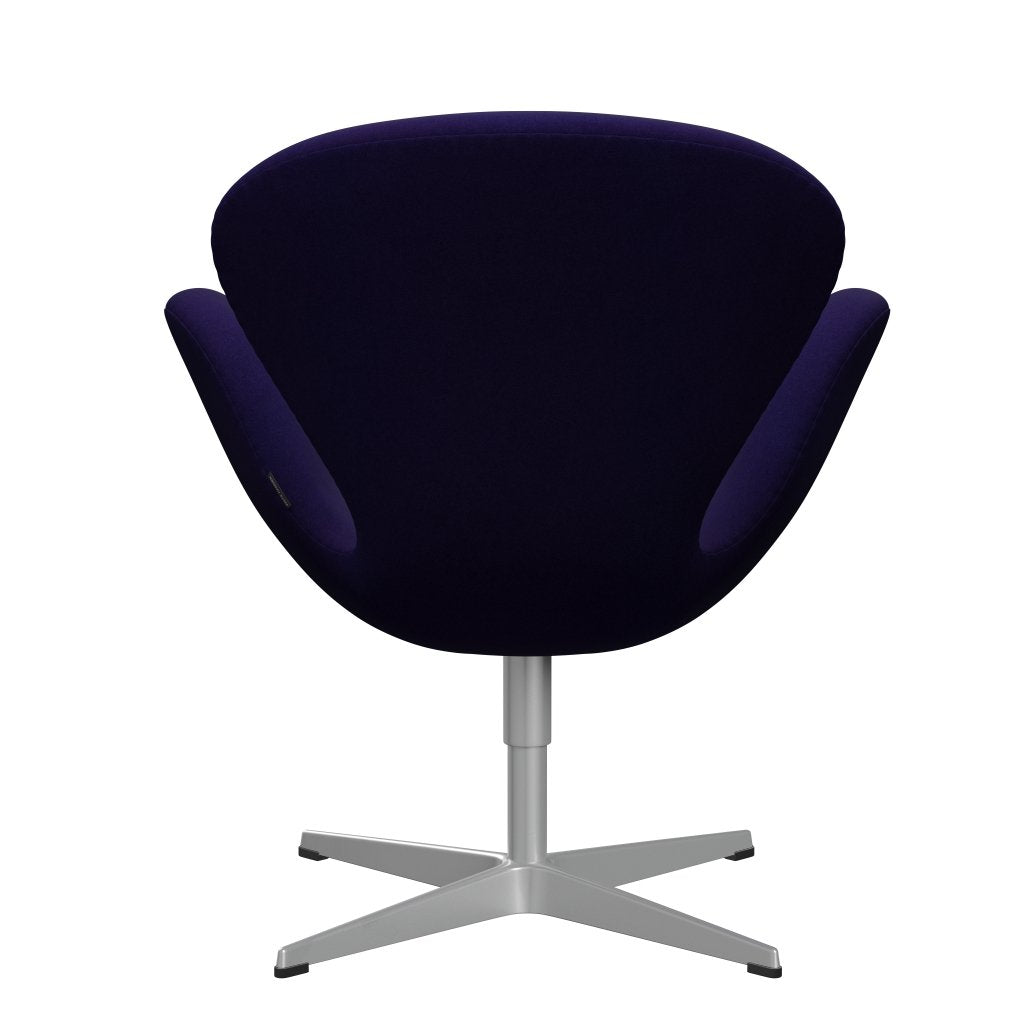 Fritz Hansen Swan Lounge, srebrny szary/divina Violet Dark (692)