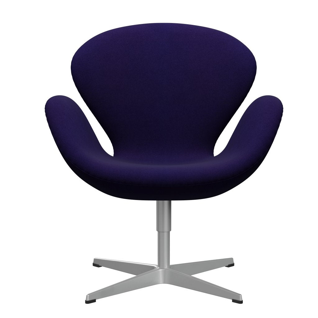 Fritz Hansen Swan Lounge, srebrny szary/divina Violet Dark (692)