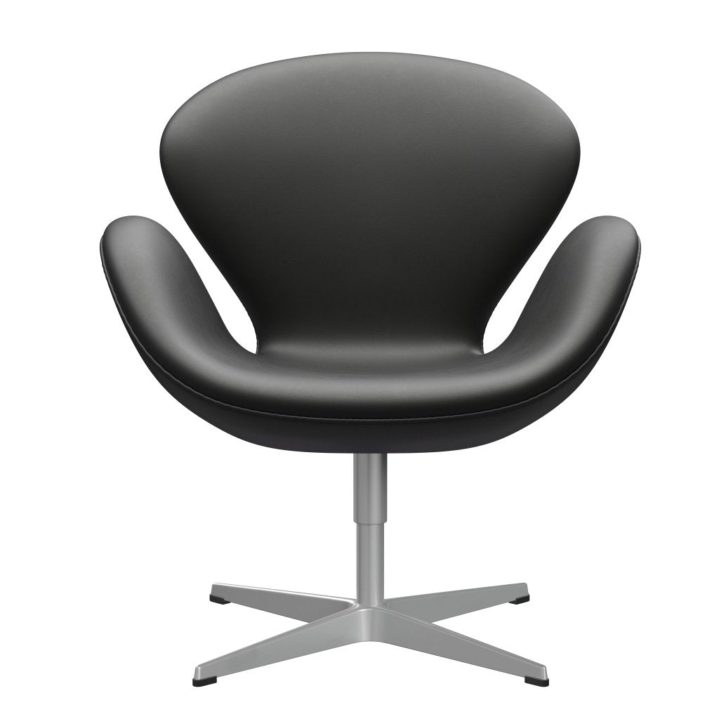 Fritz Hansen Swan Lounge Chair, Silver Grey/Essential Black