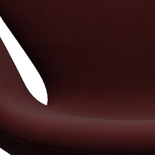 Fritz Hansen Swan Lounge Chair, Silver Grey/Fame Dark Bordeaux