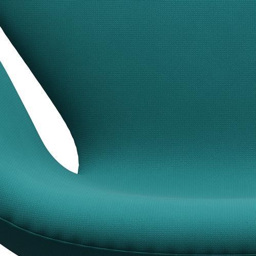 Fritz Hansen Swan Lounge Fotela, Srebrny Gray/Fame Turquoise (67016)