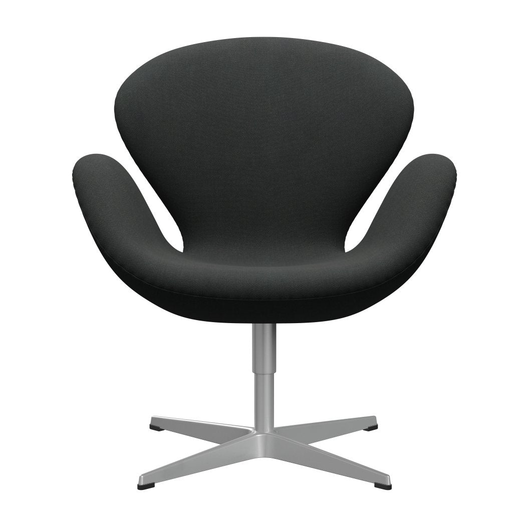 Fritz Hansen Swan Lounge Chair, Silver Grey/Fiord Charcoal Grey