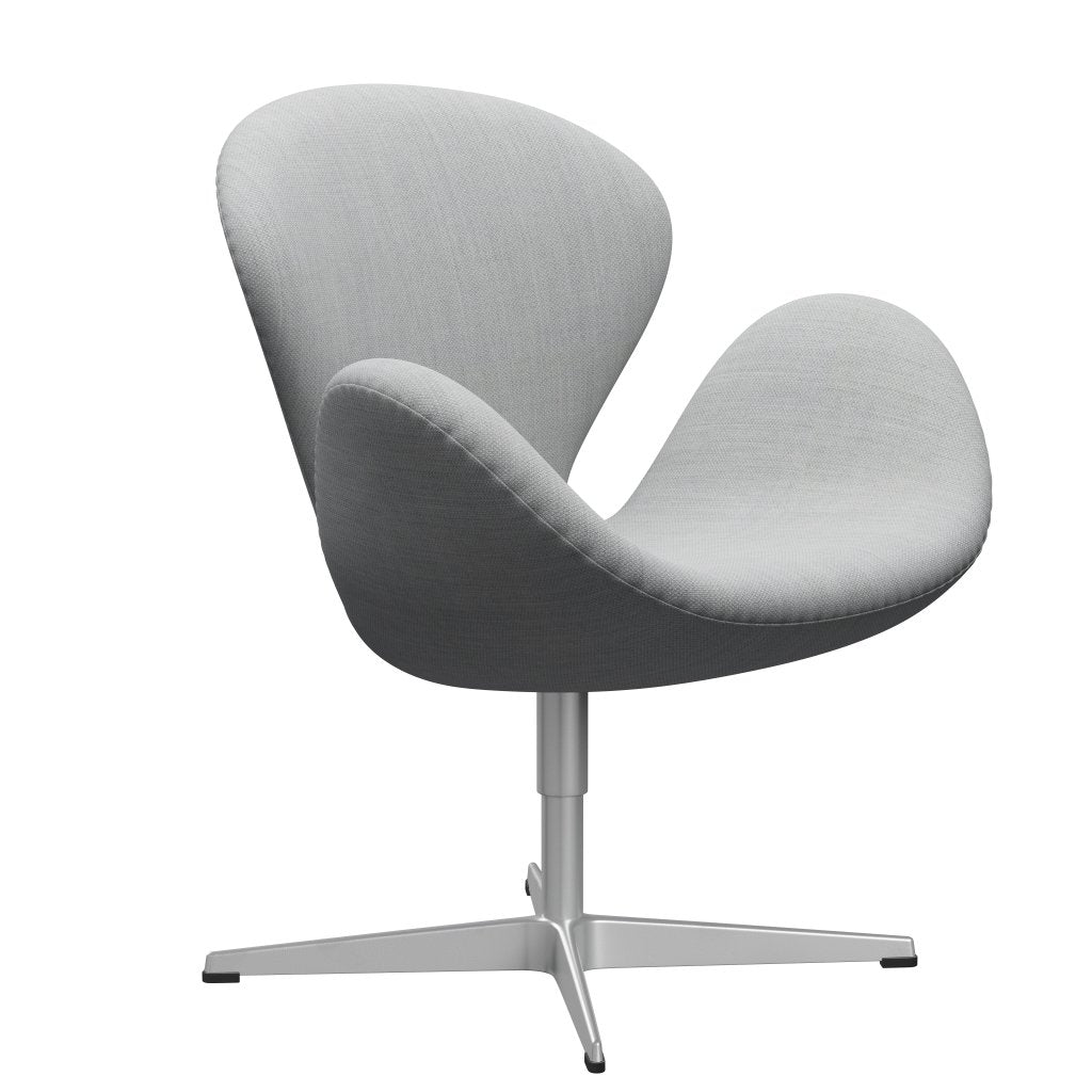 Fritz Hansen Swan Lounge Chair, Silver Grey/Fiord Grey/Medium Grey