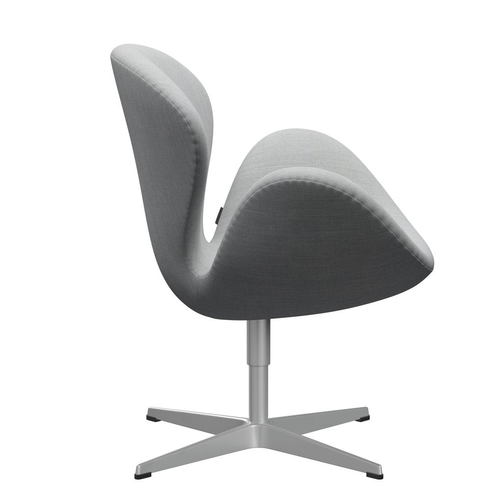 Fritz Hansen Swan Lounge Chair, Silver Grey/Fiord Grey/Medium Grey