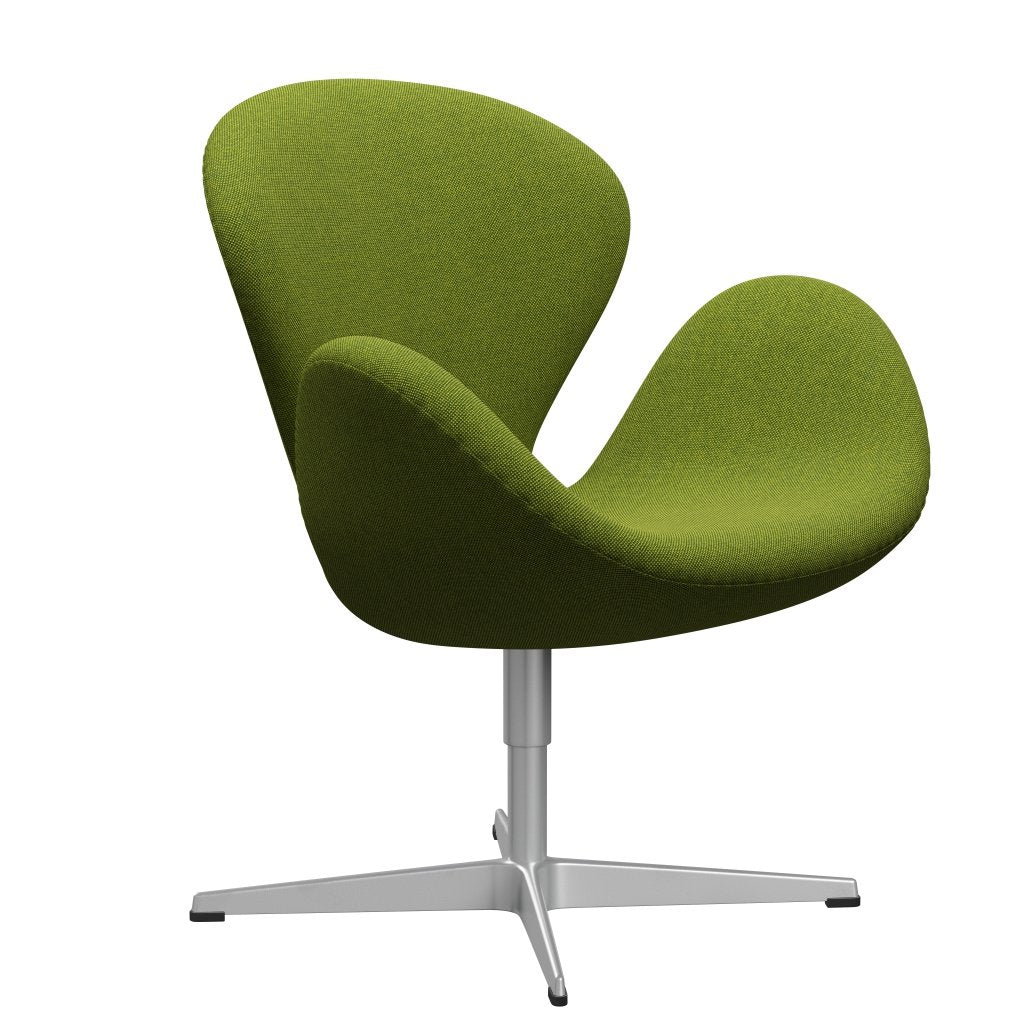 Fritz Hansen Swan Lounge Chair, Silver Grey/Hallingdal Green