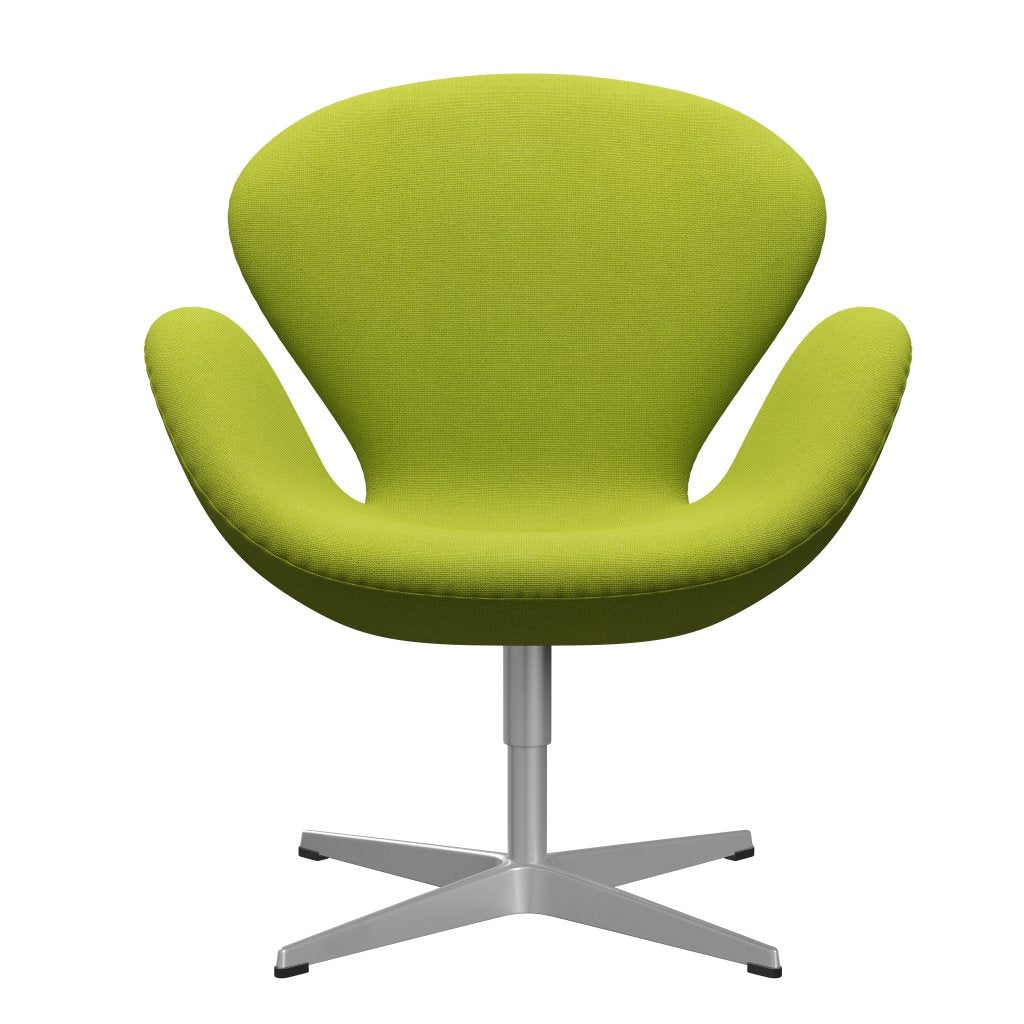 Fritz Hansen Swan Lounge Chair, Silver Grey/Hallingdal Lime